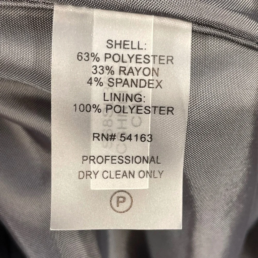 Calvin Klein Gray Side Buckle Faux Wrap Pencil Skirt Women Size 10